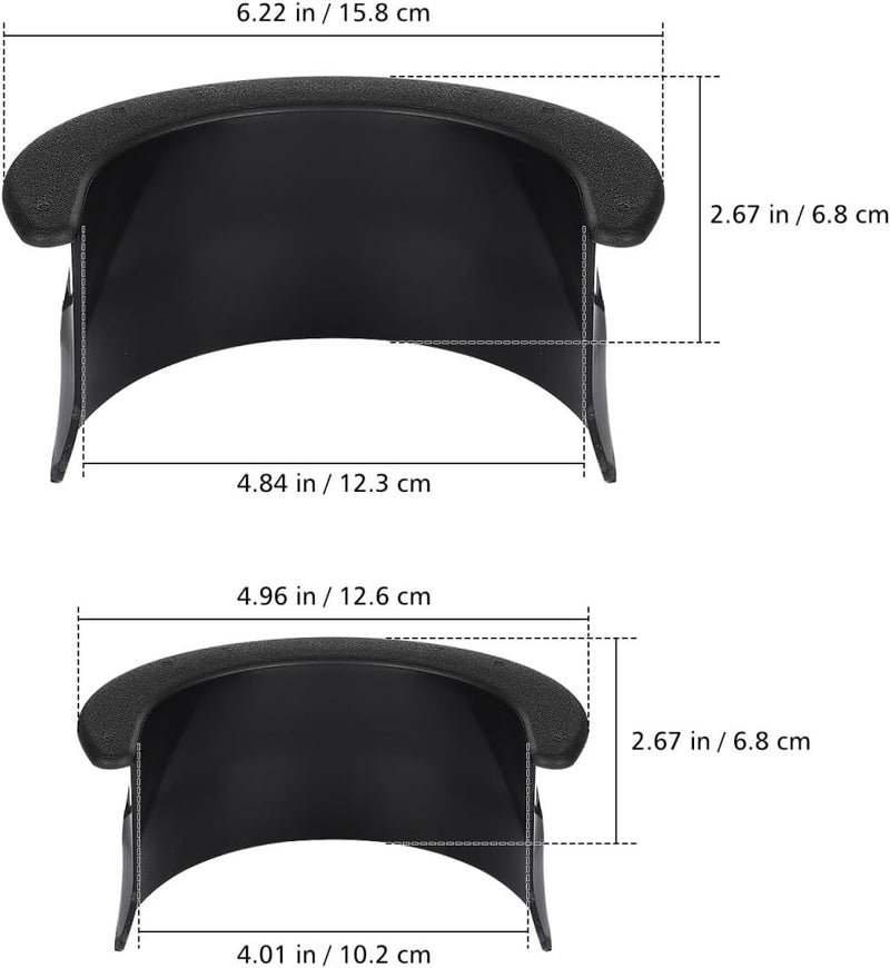 Veemoon 6Pcs Billiards Table Pocket Liner Replacement, Palstic Pool Table Liners Billiard Pocket 4 Corner Protectortor Long-Lasting Frame Pool Accessory (Black) - Image 2